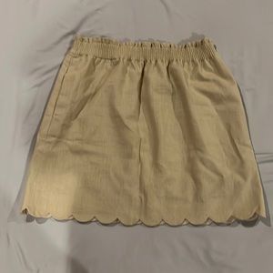 JCrew Factory Skirt with Scallop Hem Size 10